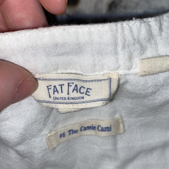 Fat Face UK White Daisy Embroidered Cami | #6 The Cassie Cami | 4 - Picture 6 of 11